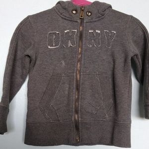 DKNY Boys Gray Hoodie Jacket